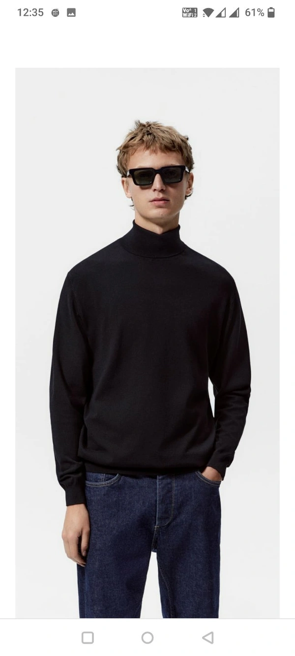 Turtle Neck (Pull&Bear)&(Zara) - brown, medium