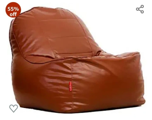  Cochette XXXL- Lounge Chair Luxury Bean Bag - brown, xxl