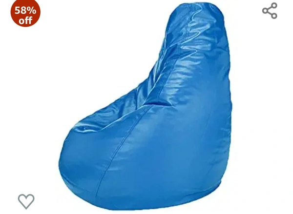 Dr Smith Bean Bag XXXL With (Footstool Filled With Beans) Blue - Blue, XXXL