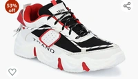 Aaravins Sneakers Shoes For Men - white & red, IND-9