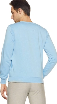 Sweat Shirts Blue With Pocket - Blue, XXL