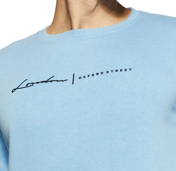 Sweat Shirts Blue With Pocket - Blue, XXL