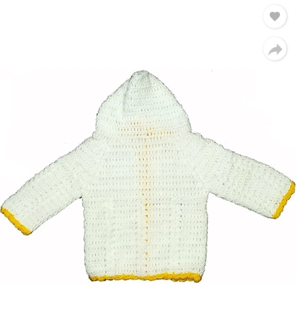 BABY SWEATER - white, 11months