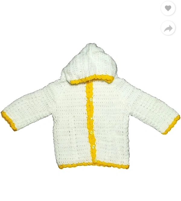 BABY SWEATER - white, 11months