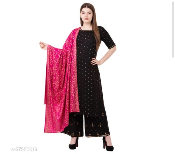 PLAZO SET - BLACK, XXL