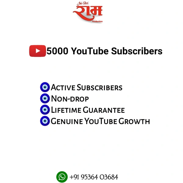 5000 YouTube Subscribers