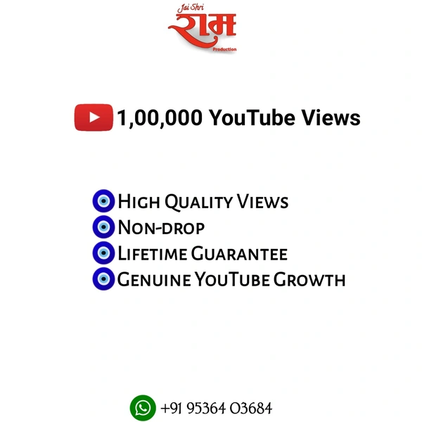 1,00,000 YouTube Views
