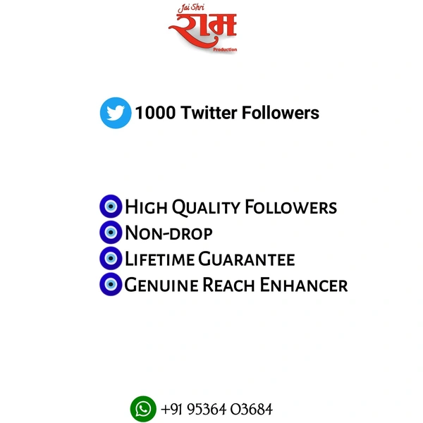 1000 Twitter Followers