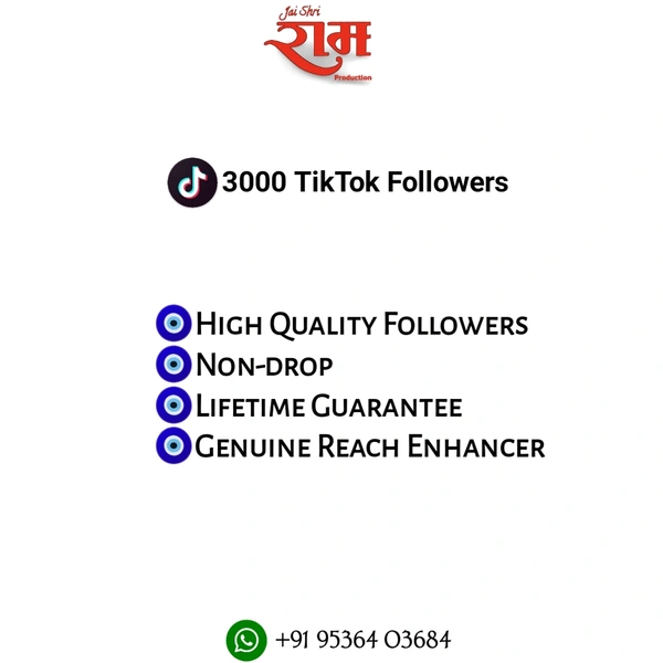 3000 TikTok Followers