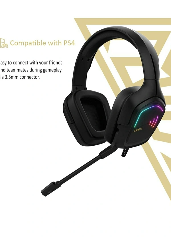 GAMDIAS HEBE E2 Wired Over The Ear Headset with Mic (Multicolour) - Multicolor