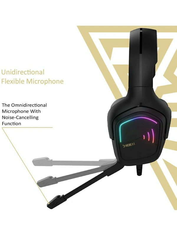 GAMDIAS HEBE E2 Wired Over The Ear Headset with Mic (Multicolour) - Multicolor