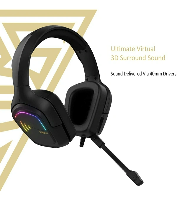 GAMDIAS HEBE E2 Wired Over The Ear Headset with Mic (Multicolour) - Multicolor