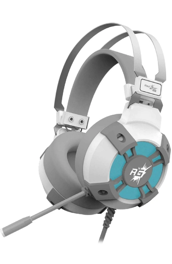 Redgear Cosmo 7.1 USB Gaming Headphones with RGB LED Effect, Mic and in-line Controller for PC [Special White Edition - White
