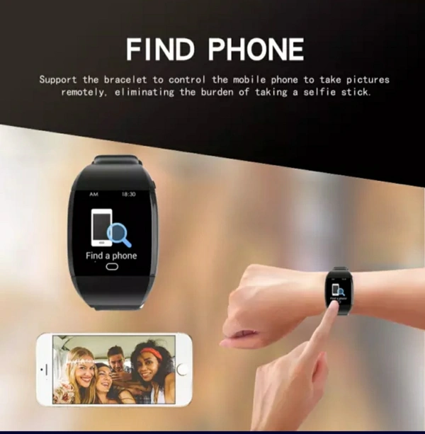 AppSmartwatch With Ear Buds Air Dots 2 In 1 Tow In One Sport Touch Bluetooth Airdots Airbuds In Bracelet Wristband Smart Watch  - Black