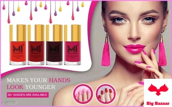 Primium Choice Nail Paints (Set Of 4) - 39.6ml, free s-748808