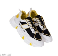 Men Sports Shoes - yellow white, 9