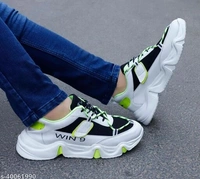 Men Sports Shoes - yellow white, 9