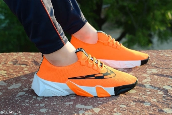 Look Mesh Lace Sports Shoes - 6, amber