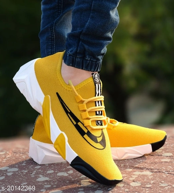 Sports Shoes - 7, yellow white