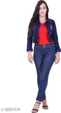 Red Craft Denim Jacket - x