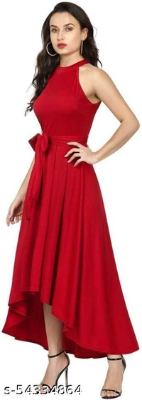 Satyam Trading One Piece Read For Women - red, s