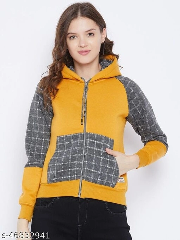 Sleeve Color Blacked Hooded Sweatshirt - xxl