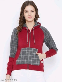 Sleeve Color Blacked Hooded Sweatshirt - xxl