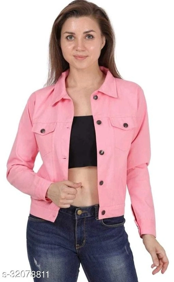 Women Regular Solid Full Sleeve Blue Jackets For Girls - s