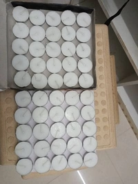 10pcs Tealight Candles - 2-3 hours burning time