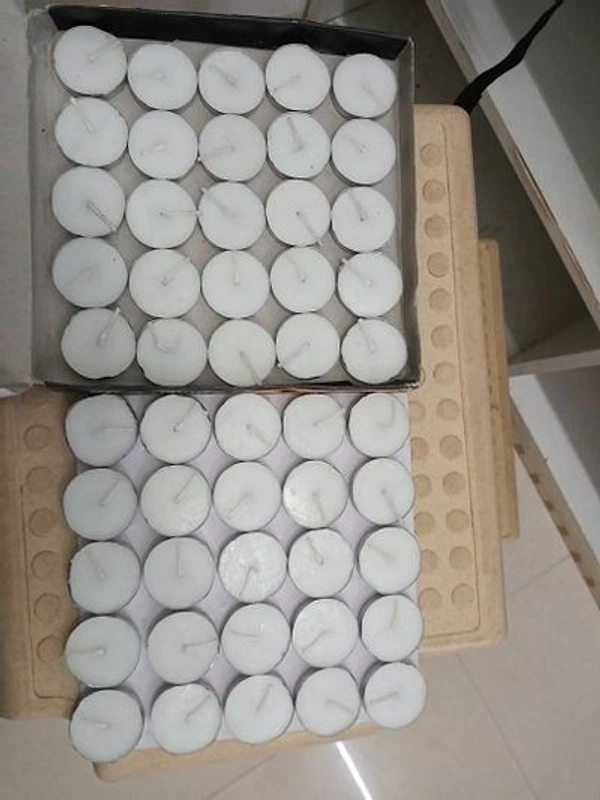 10pcs Tealight Candles - 2-3 hours burning time