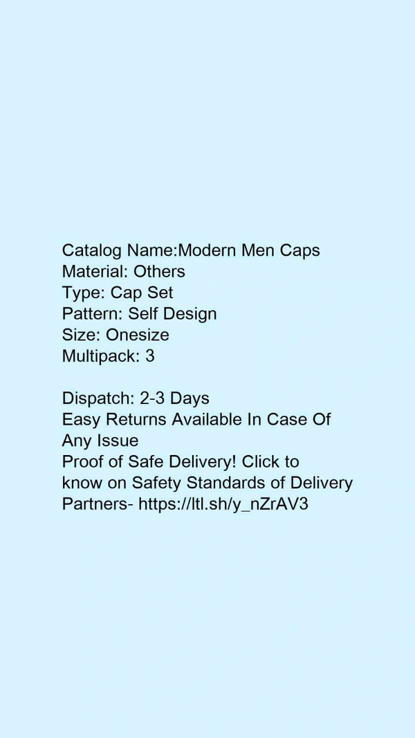 3 Caps In One  - S, M, L, XL, XXL, XXXL