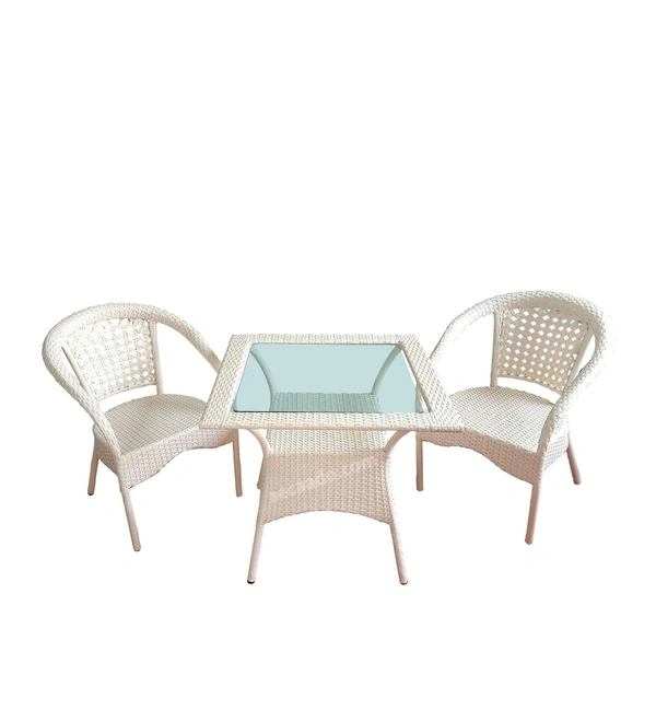 Zecado Atlas 2 Seater Patio Coffee Table Off-White Corduroy Finish - Off-White