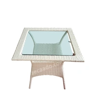Zecado Atlas 2 Seater Patio Coffee Table Off-White Corduroy Finish - Off-White