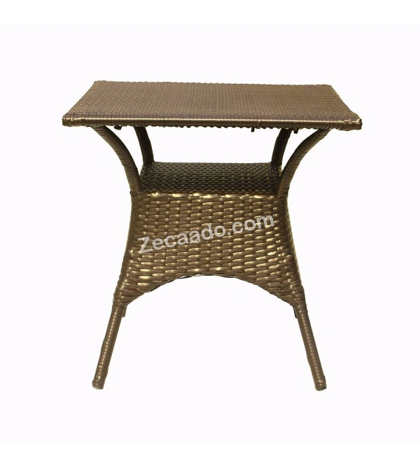 Zecado Aurous 4 seater Patio Coffee Table Set In Golden Corduroy Finish - Golden