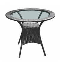 Zecado Elvis 2 Seater Wicker Lawn Chair Set in Grey Corduroy Finish with Yellow Cushions - Grey, Yellow