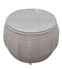 Zecado Fortune 2 Seater Outdoor Patio Set in White Black Corduroy Finish with Red Cushion - White & Black, Red
