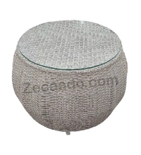Zecado Fortune 2 Seater Outdoor Patio Set in White Black Corduroy Finish with Yellow Cushion - White & Black, Yellow