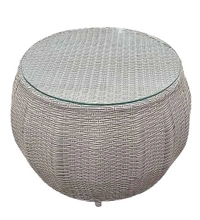 Zecado Fortune 2 Seater Outdoor Patio Set in White Black Corduroy Finish with Orange Cushion - White & Black, Orange