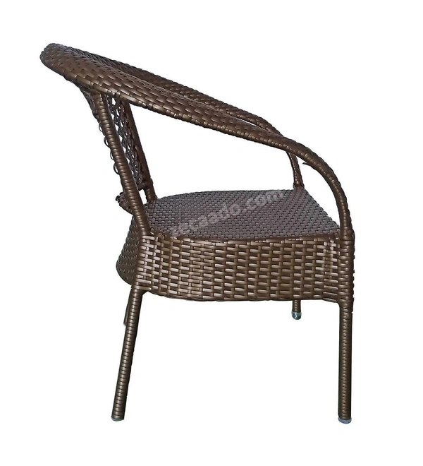 Zecado Galaxy 4 Seater Patio table set in Golden Corduroy Finish - Golden