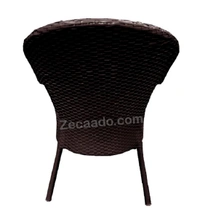 Zecado Jazz 2 Seater Patio Dining Set with Brown Cushions in Brown Corduroy Finish - Brown, Brown
