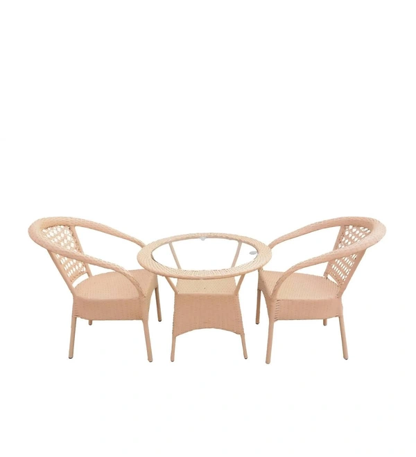 Zecado Nectar 2 Seater patio Coffee Table set in Fawn Corduroy Finish - Fawn