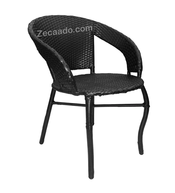 Zecado Nightingale 4 seater Patio Coffee Table Set In Black Corduroy Finish - Black