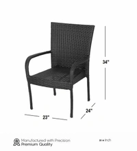 Zecado Nirvana 2 Seater Wicker Lawn Chair Set in Brown Corduroy Finish - Black