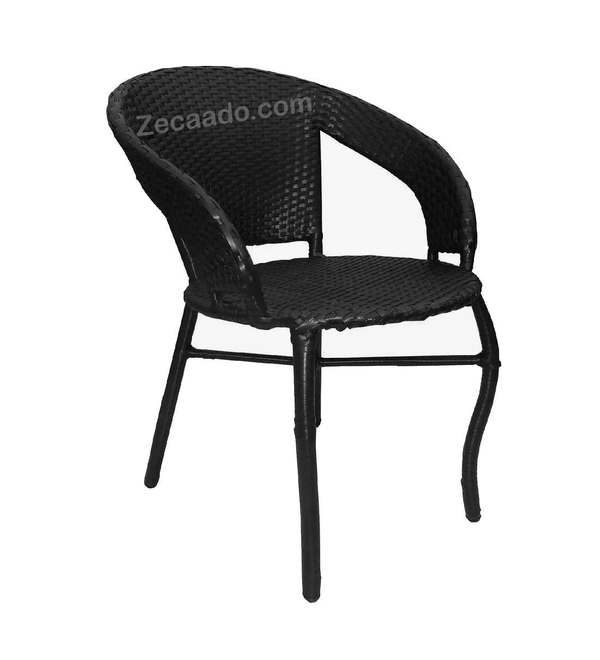 Zecado Patio Chairs (Set Of 2) in Black Corduroy Finish - Black