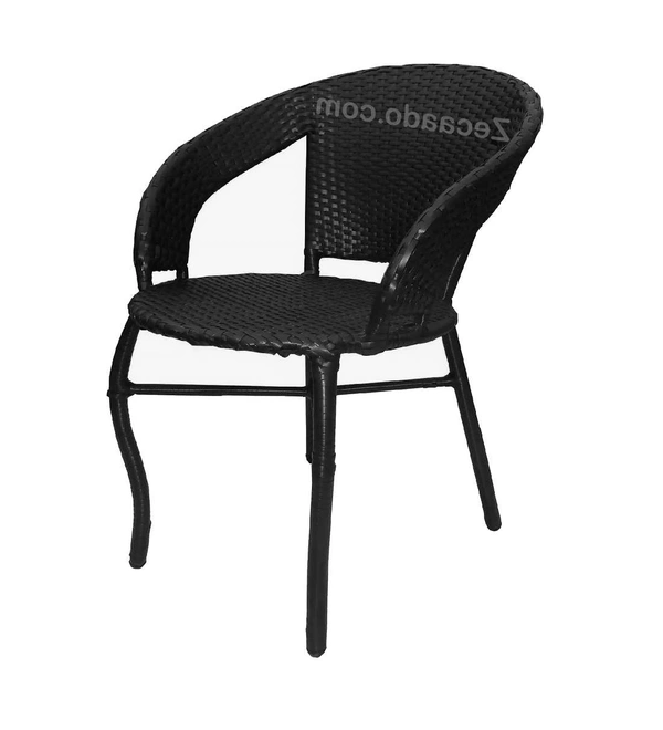 Zecado Patio Chairs (Set Of 2) in Black Corduroy Finish - Black