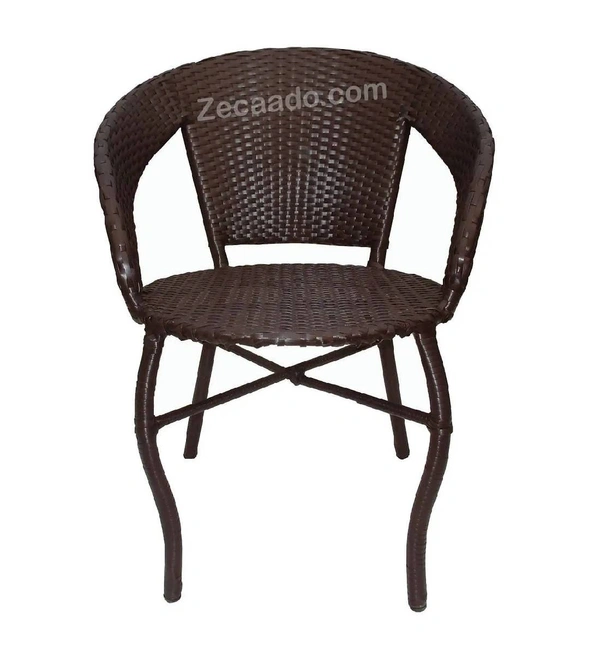 Zecado Patio Chairs (Set Of 2) in Brown Corduroy Finish - Brown