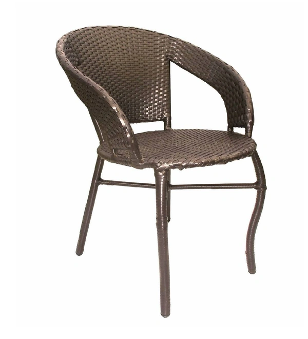 Zecado Patio Chairs (Set Of 2) in Golden Corduroy Finish - Golden