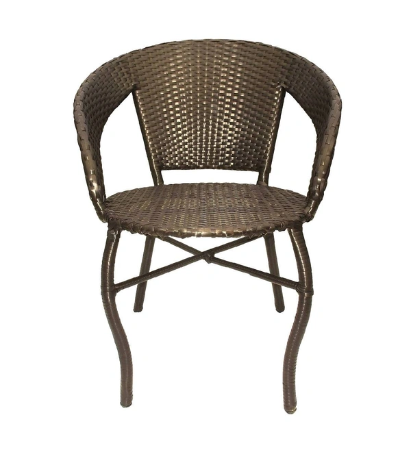 Zecado Patio Chairs (Set Of 2) in Golden Corduroy Finish - Golden