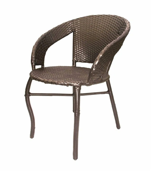 Zecado Patio Chairs (Set Of 2) in Golden Corduroy Finish - Golden