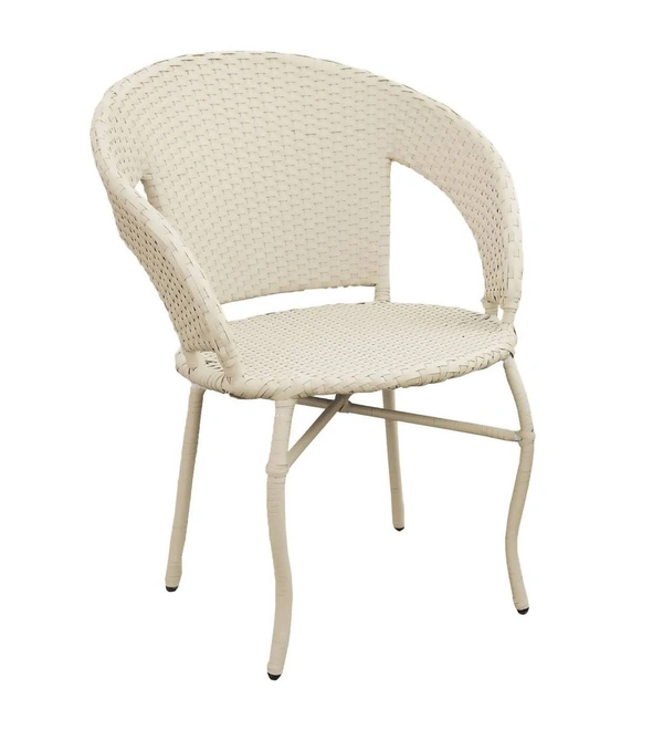 Zecado Patio Chairs (Set Of 2) in Off-White Corduroy Finish - Off-White